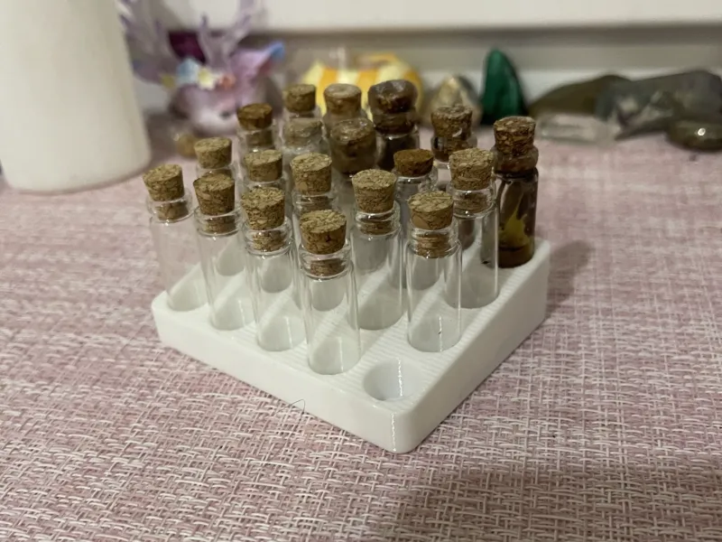Glass Vial Display Stand / Organizer