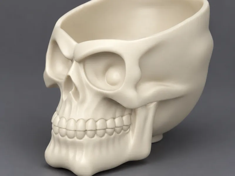 Halloween Skull Bowl
