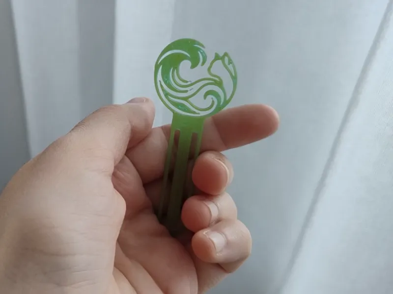 Signet chat effet jade