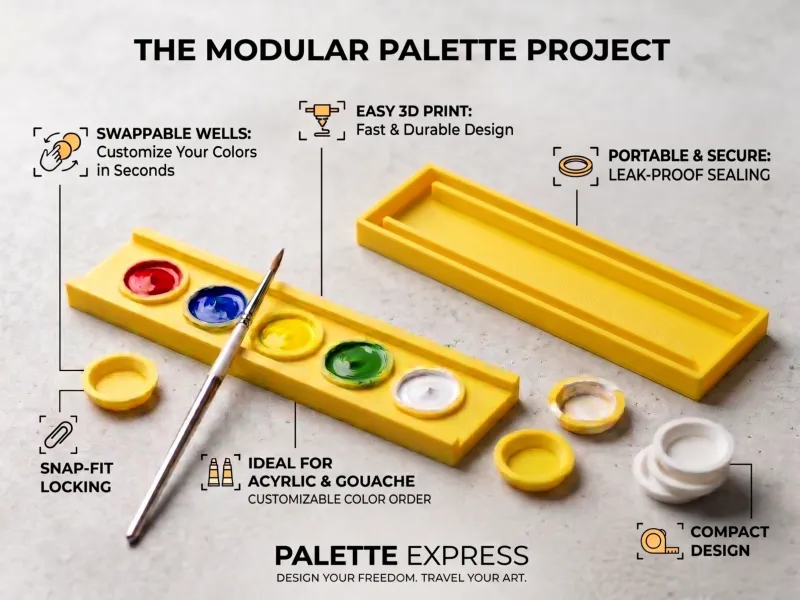 Paleta de tinta substituível