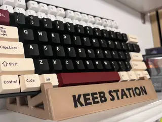Keeb Station: Double Keyboard Stand