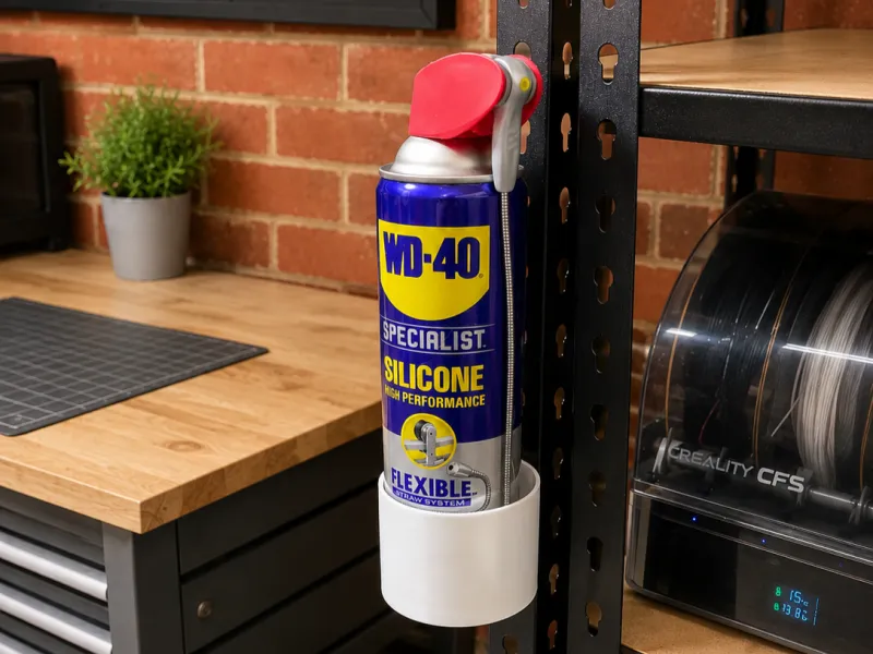Shelf mount spray can\bottle holder