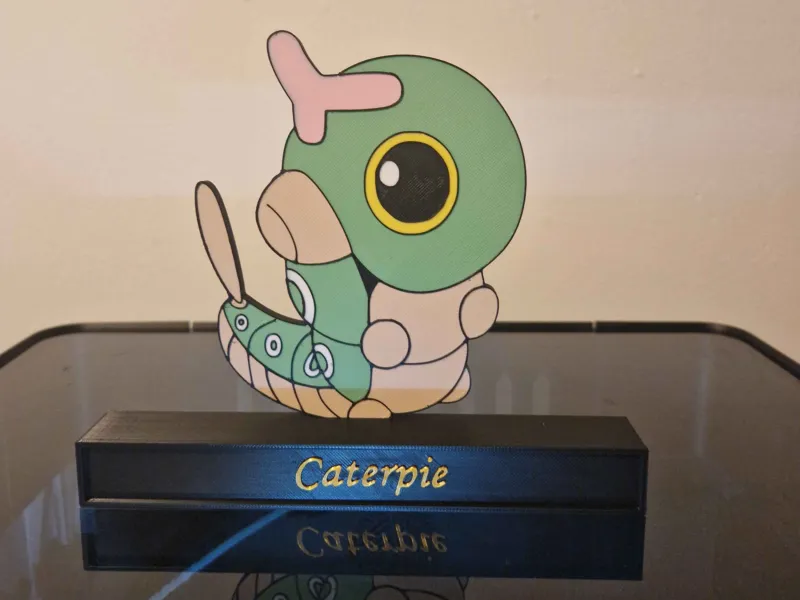Caterpie on Stand
