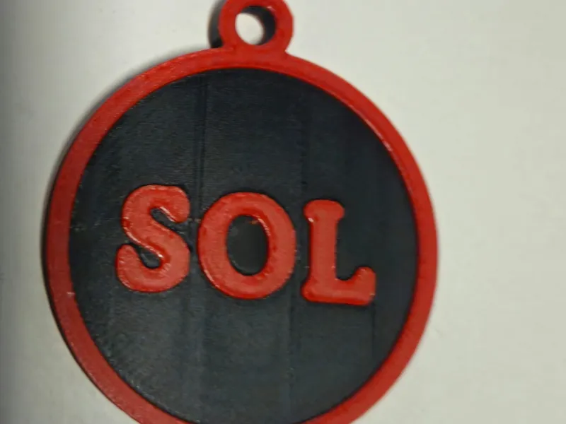 llavero personalizado SOL