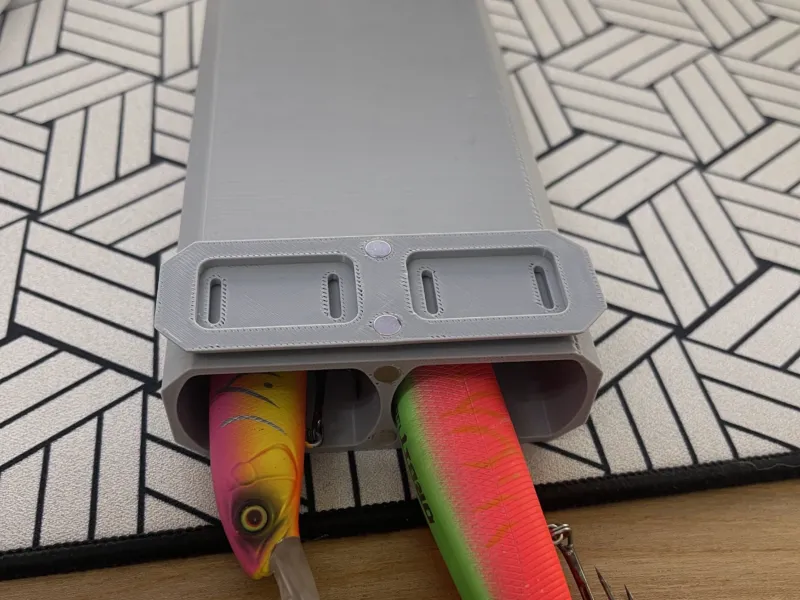 Custodia magnetica doppia per esche