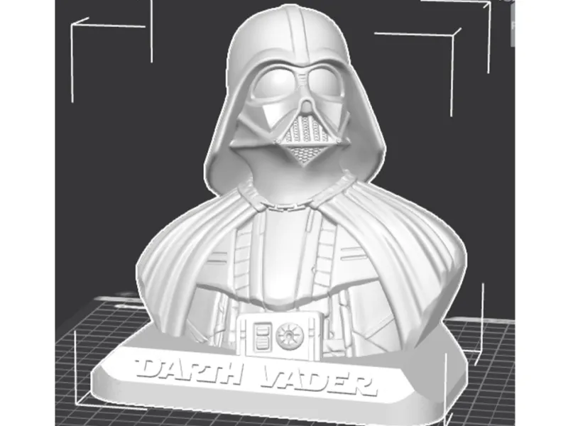 Darth Vader Busto - base+nome