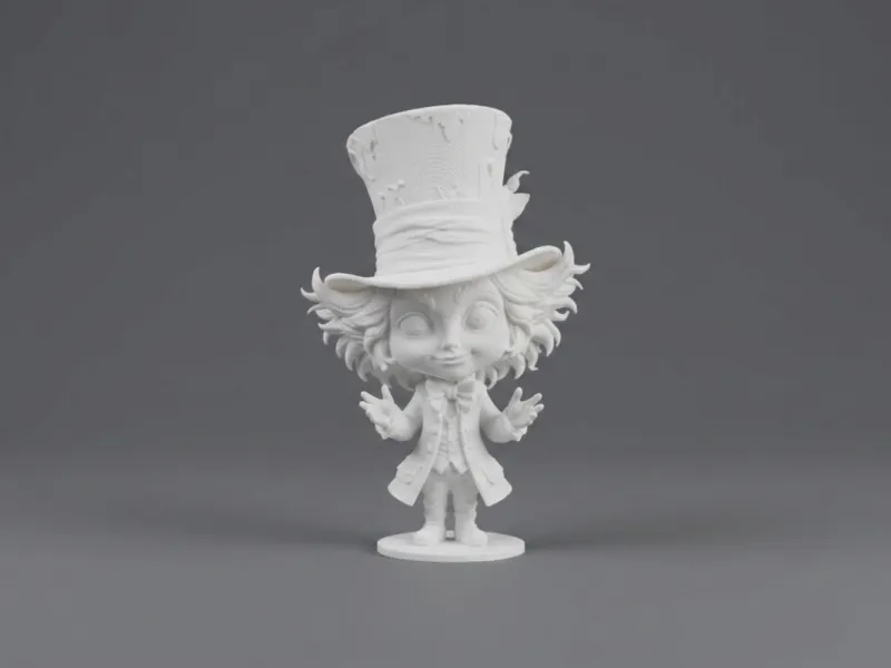 Chibi Mad Hatter aus Alice im Wunderland 3D-Modell