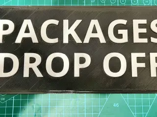 Drop Off Package Porch Sign