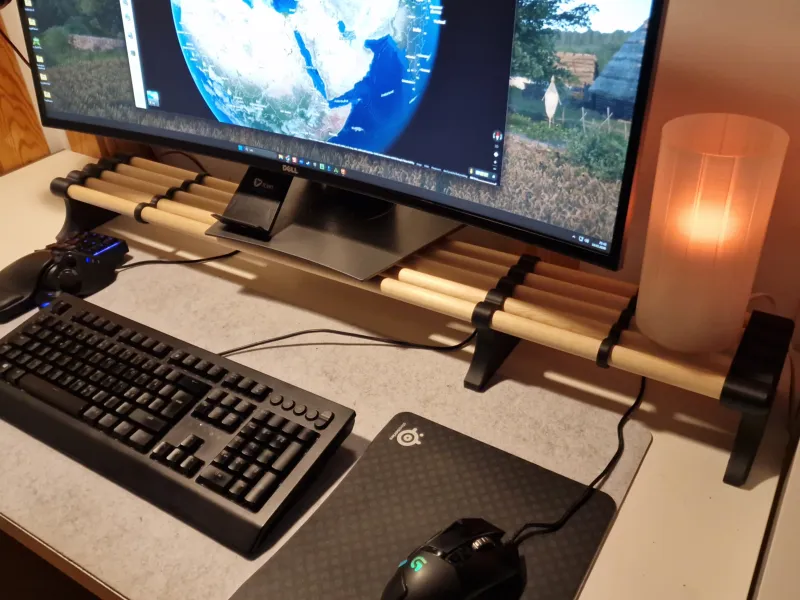 Desktoporganisator: Modulair 20mm deuvelsysteem