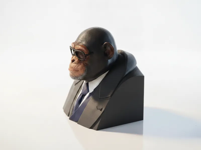 Cool Ape Bust Sculpture 3D Printable