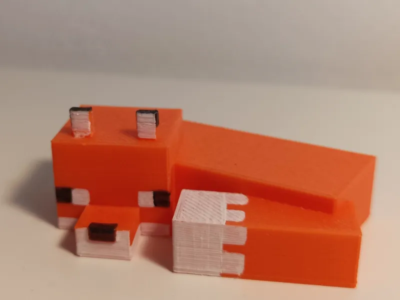 Minecraft Fox sleeping/Minecraft Fuchs schlafend