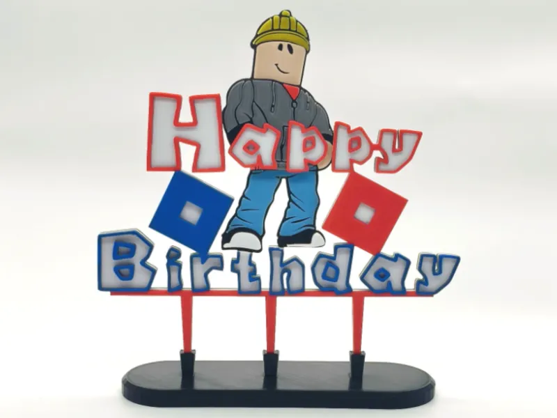 Roblox Cake Topper
