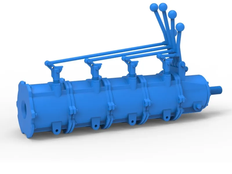 Modular planetary transmission for drag racing Scale 1:25