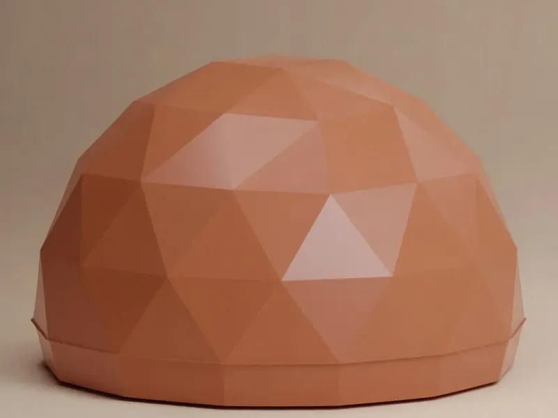 Low-Poly-Planetariumskuppel