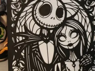 Canvas Jack Skellington y Sally