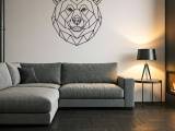 Bear for wall WallArt Low poly-0