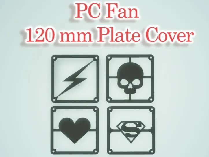 Özel PC Fan 120 mm Plaka Kapakları