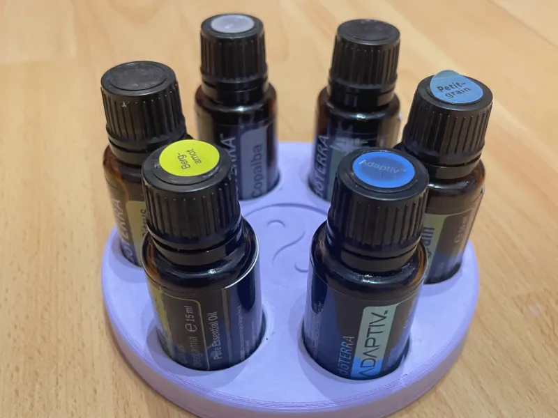 Houder voor DoTERRA essentiële oliën 6 flesjes