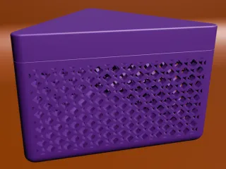 Triangular Diamond Pattern Storage Box V3D ID-95