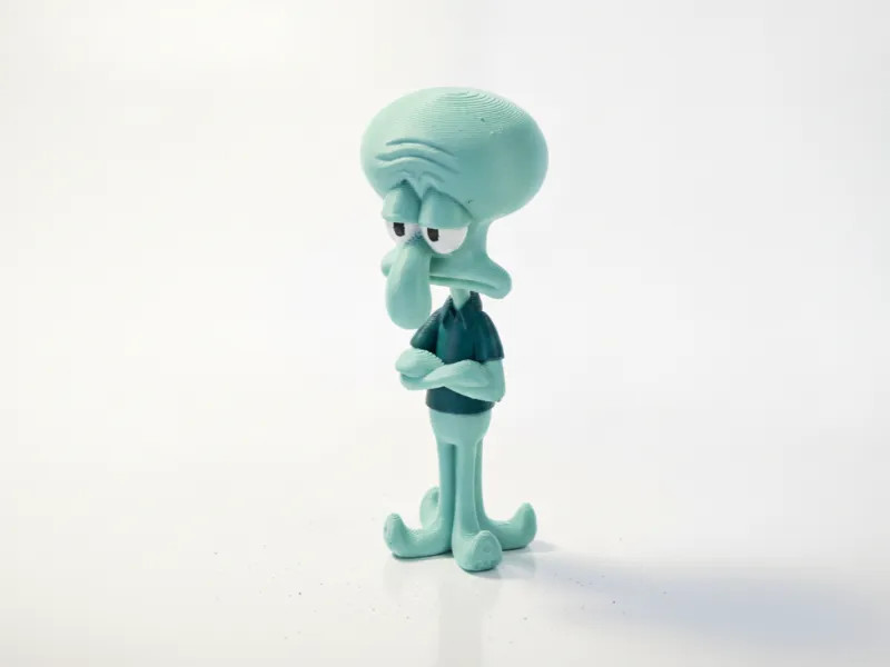 Squidward-Figurine Zeichentrickfigur 3D-druckbar