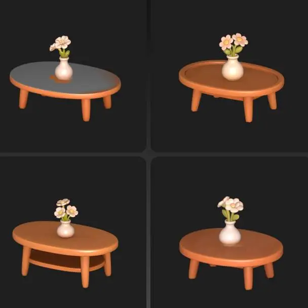4X Beistelltisch / coffee table