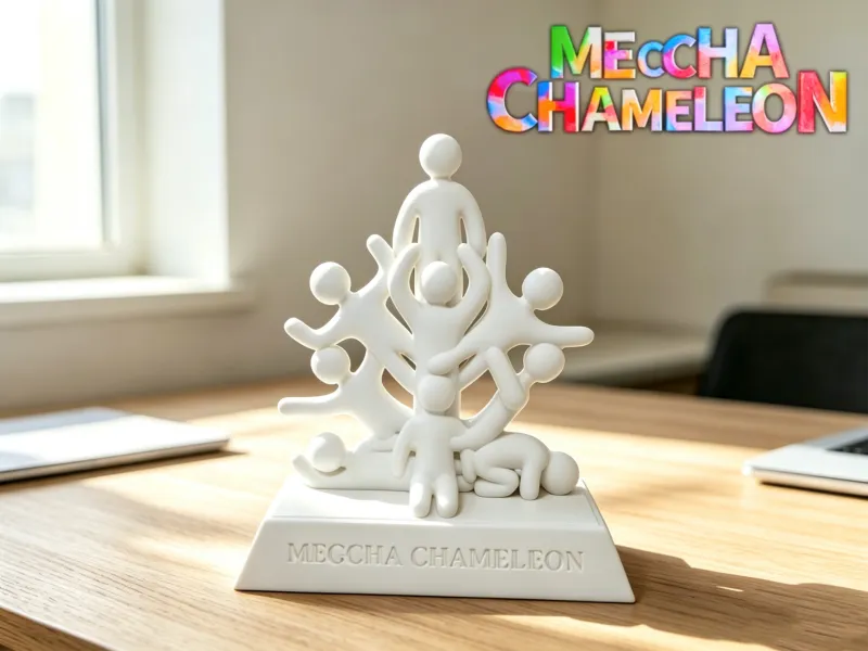 Mecha Chameleon game characters sculpture