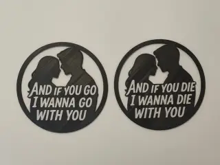 Lonely Day – Couple Split Silhouette Wall Art
