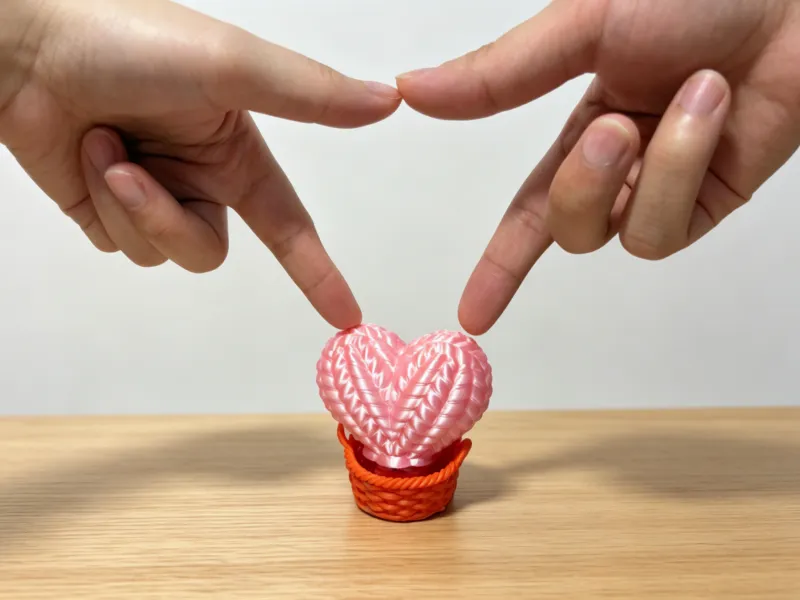 Knitted Heart Clicker