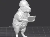 construction site capybara 3d model-0