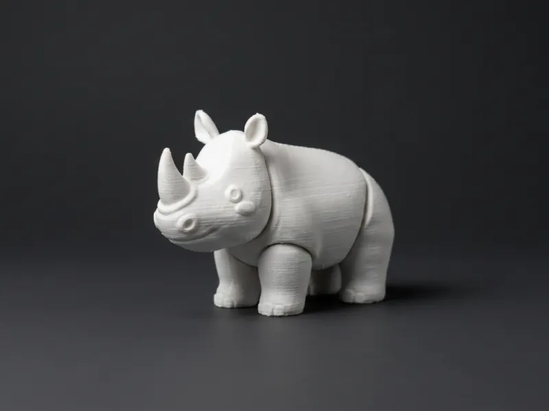 Cute Cartoon Rhino – Rhinoceros Figurine