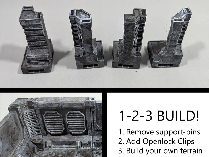Sci fi tiles - T section and Crossing