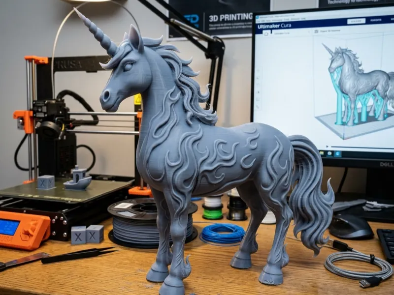 unicorno di fuoco