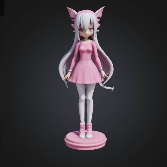 Anime Chess Set part : the cute tower girl