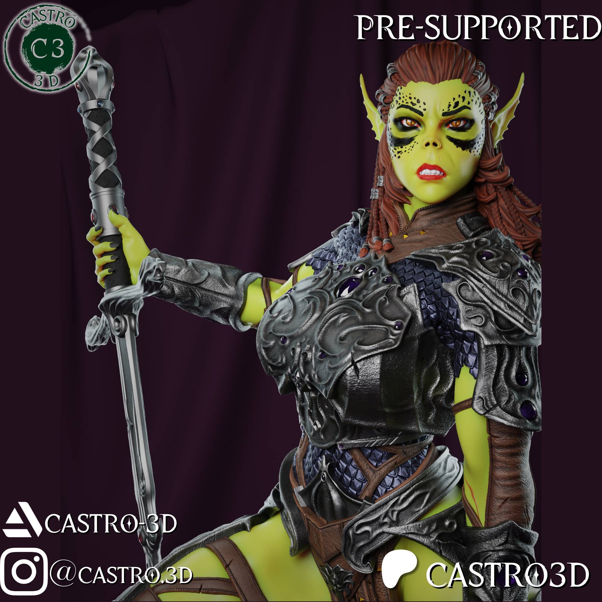 LaeZel - Champion of Vlaakith - Baldurs Gate 3 Mini Collecti