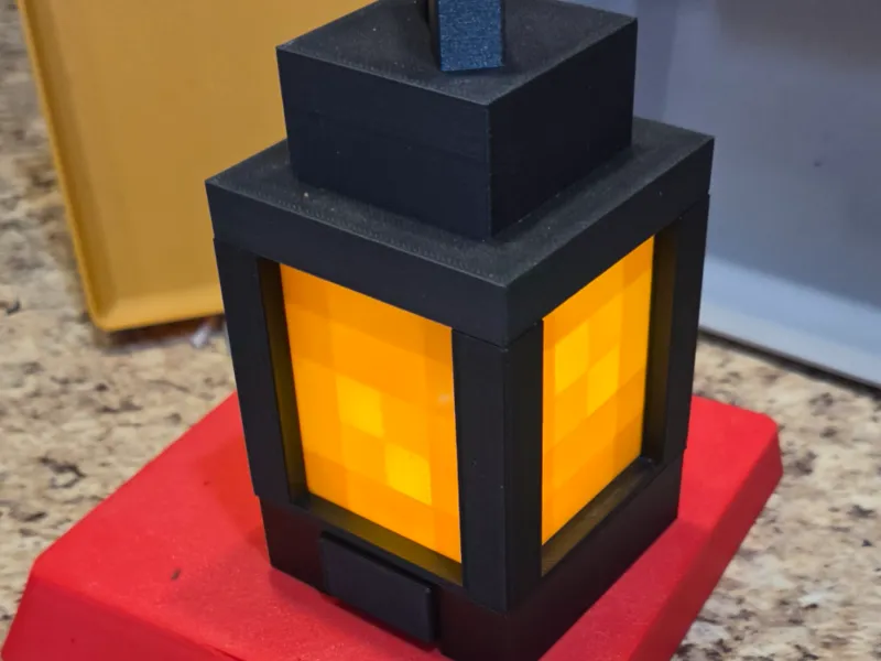 Minecraft mini verlichte lantaarn