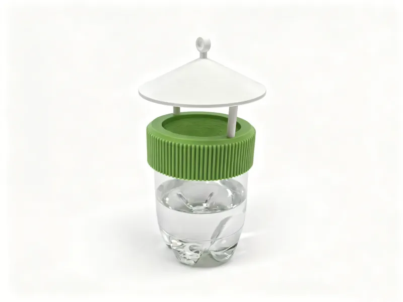 Armadilha para Moscas-das-frutas de Pomar - Versão com Garrafa de Refrigerante de 65mm, Escalonável