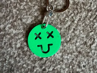 Crazy Face Keychain