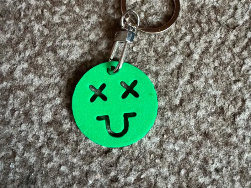 Crazy Face Keychain