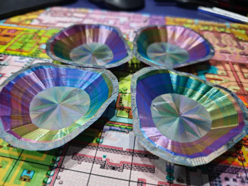 Irregular Triangle Stacking Bowls for Game Components 