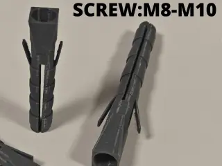 Heavy Duty Wall Plugs Anchors (12mm) | M8-M10 Screws