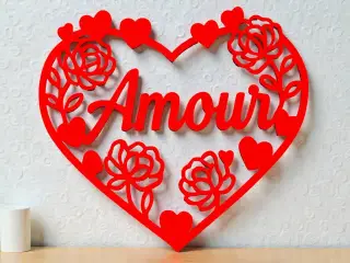 Coeur amour wall art