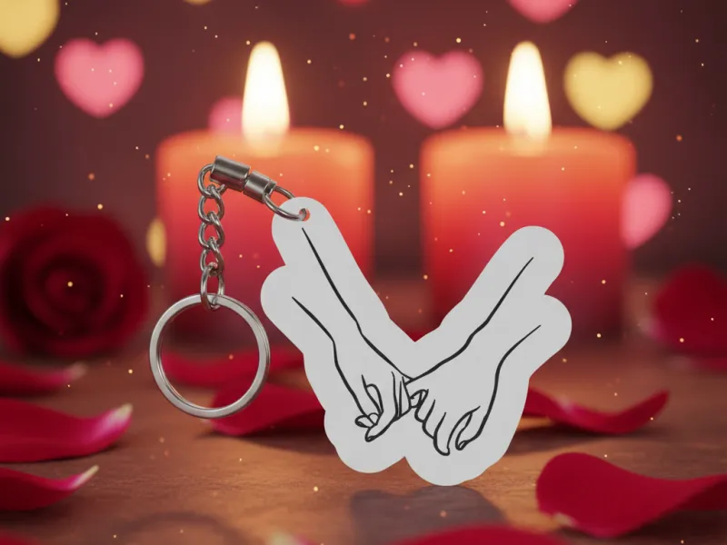 Llavero manos enamorados