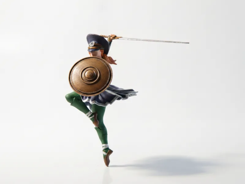Ballerina Warrior Figurine Female Figure 3D Printable