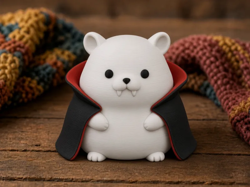 Adorable hámster vampiro