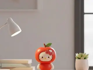 Kawaii Hello Kitty in Apple Costume (3D Model/Print)