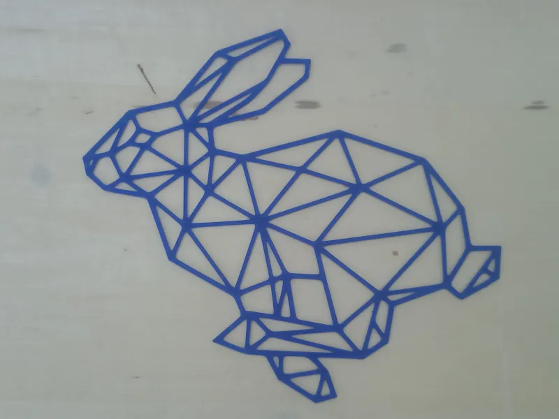 Rabbit LowPoly WallArt