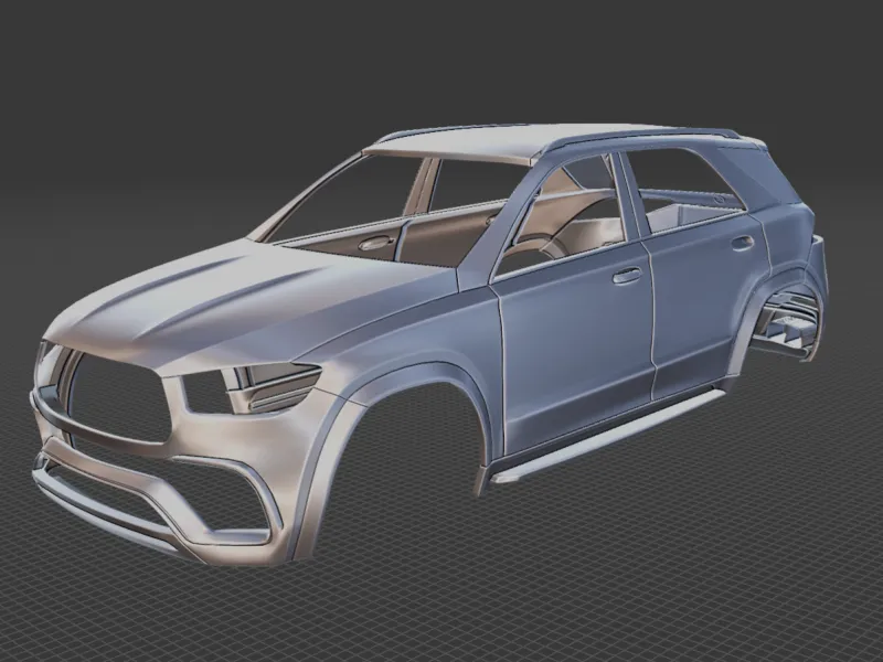 Mercedes-Benz GLE63S AMG Body STL