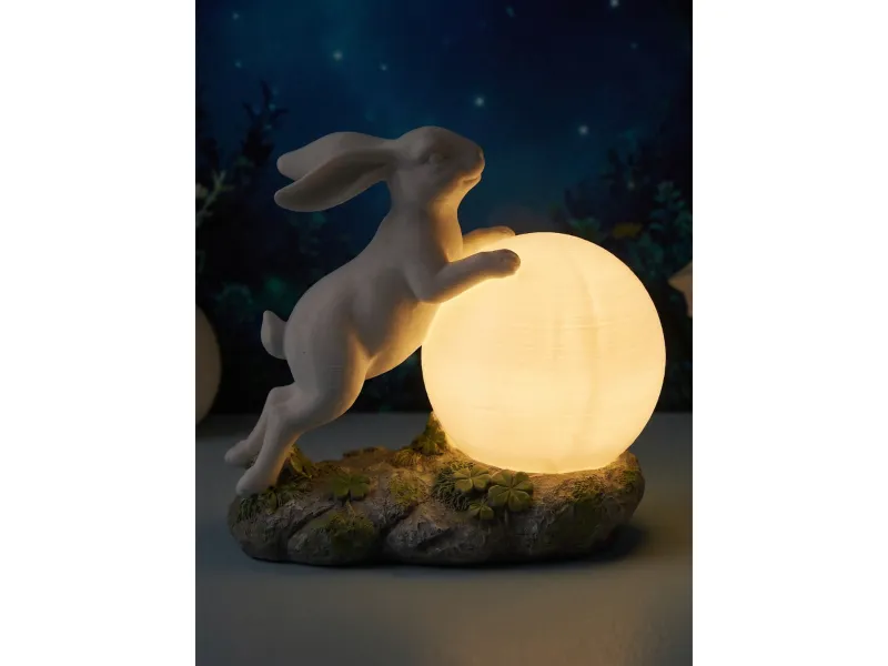 Rabbit Moon Lamp | Enchanted Bunny LED Night Light