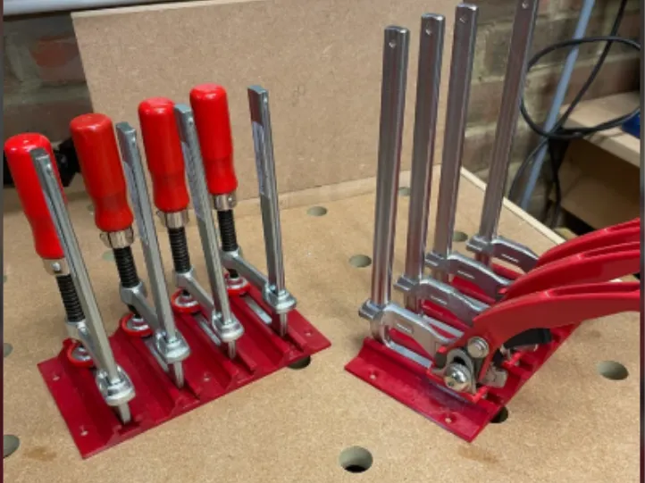 T-Track Saw Clamp Rack_Organizer