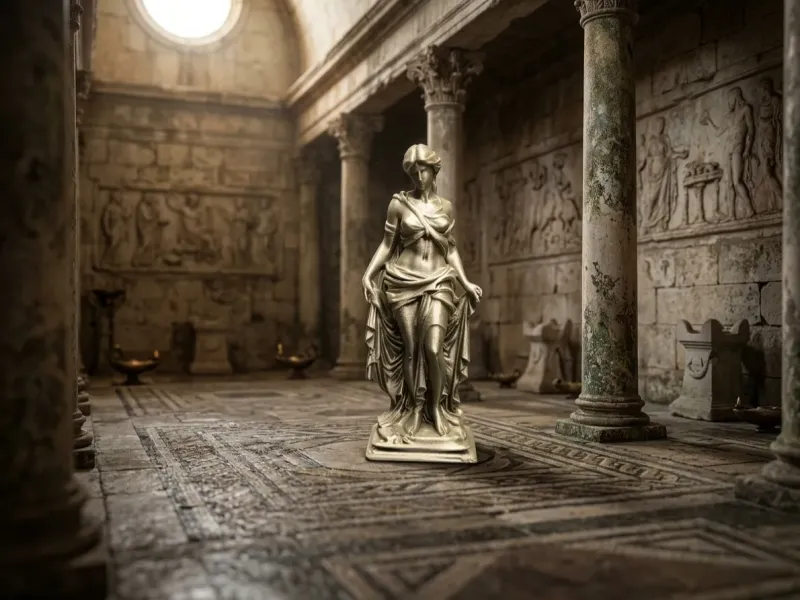 Classical Muse – Elegant Drapery Statue